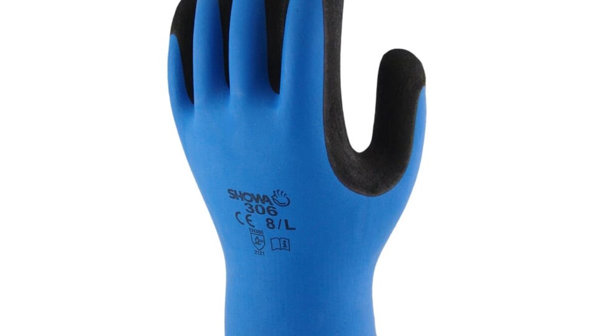 Showa 306 Fully Coated Latex Grip Gloves 